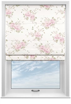 Shabby Chic by Rachel Ashwell Belle Hydrangea, Powder Pink - Twist&Fit Roman Blind